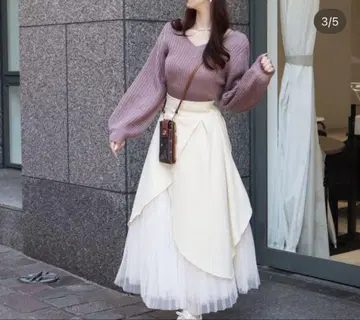 로얄 파티 2WAY 니트탑 미사용 새상품