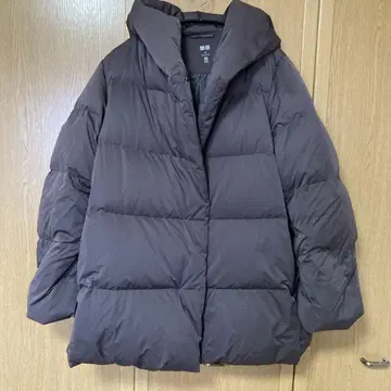 UNIQLO 파우더 필 다운 숏코트 M 새상품급