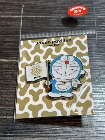 오사카 간사이 만박 도라에몽 핀 배지 일본관 파빌리온