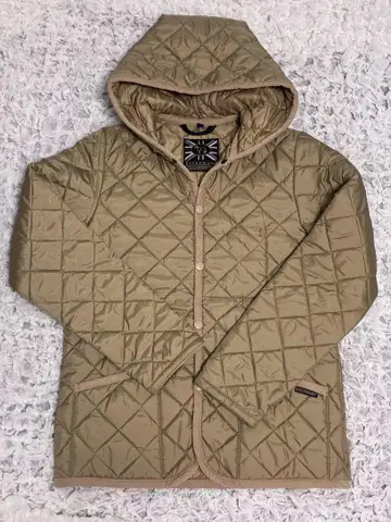 LAVENHAM 라벤햄 퀼팅 자켓 베이지 후데트 M