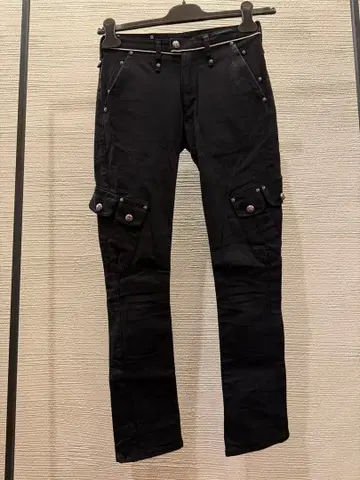 00s japanese label cargo skinny denim