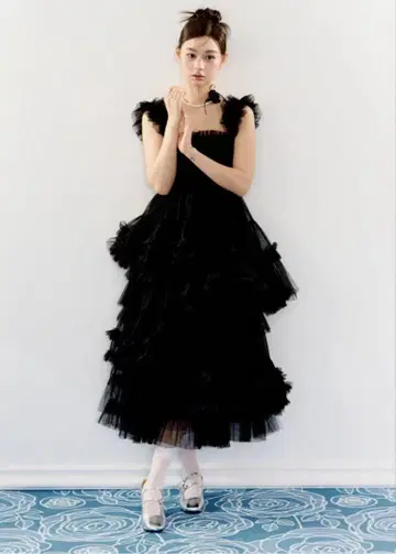'Ballerina' blooming tulle dress
