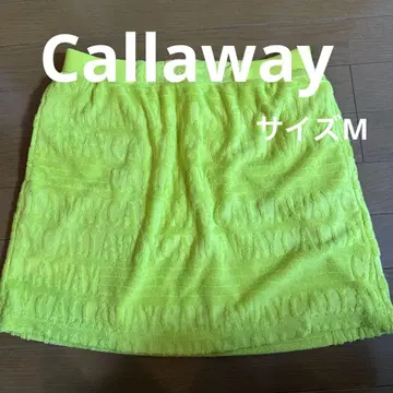 Callaway 로고 파일 원단 스커트 M