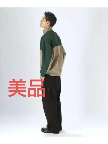 Polo 다크 그린/베이지 집업 맨투맨 niko and