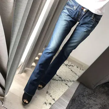 새상품 moussy 플레어 데님 팬츠 26인치 SLY EMODA GYDA