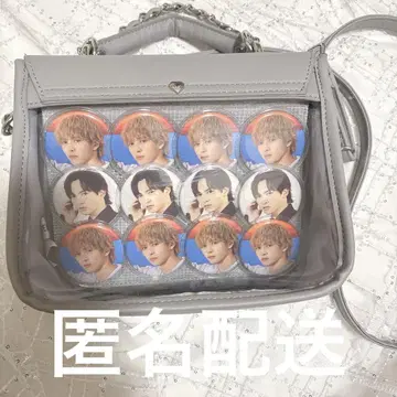 M!LK 요시다 진토 캔뱃지 이타백 가방