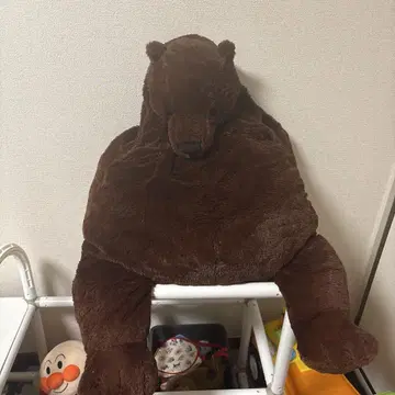 곰 모양 봉제 인형 브라운 플리스