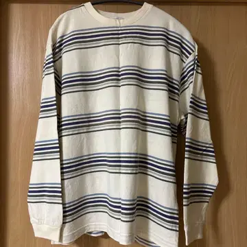 United arrows 아이보리 보더 긴팔 티셔츠