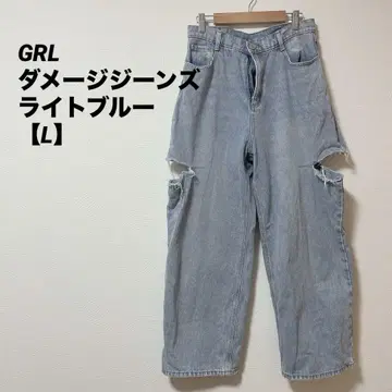 새상품급 GRL 컷오프 데미지 데님 팬츠 [ L ]