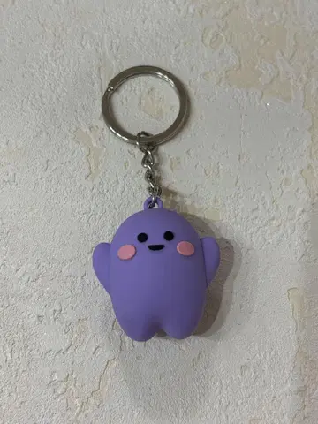 간사이 만박 독일 파빌리온 서큘러짱 보라색 키링
