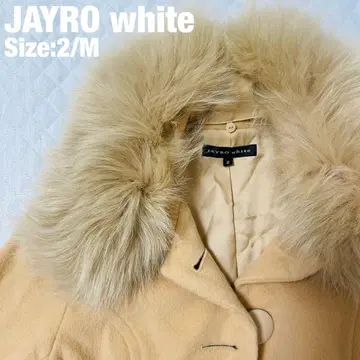JAYRO white 퍼 롱 코트 2/M