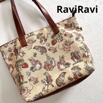 RaviRavi 야마토야 피터래빗 고블랑 직조 토트백 일본제 레어