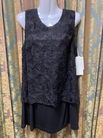 상의 튜닉 레이스 미사용 레이어드용