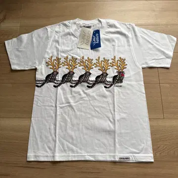 [새상품 미사용] 클레이지 셔츠 REINDEER CAT T셔츠