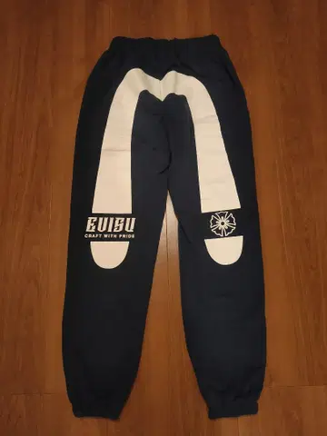 EVISU 에비수 인기 대흑 조거 팬츠 맨투맨