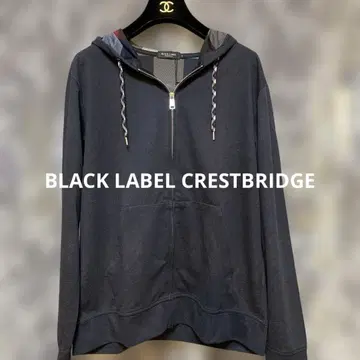 BLACK LABEL CRESTBRIDGE 네이비 체크 무늬 후드티 후디