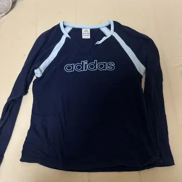 adidas 긴팔 T셔츠 네이비/라이트 블루 헤이세이 갸루 y2k