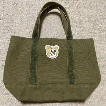 페일러 올드 테디 와펜 토트백 카키 작은 사이즈