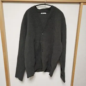 새상품 ZARA 다크 그린 가디건 XL