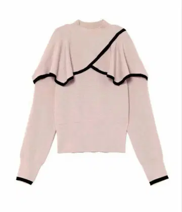 스나이델 케이프 슬릿 니트 풀오버