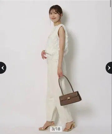 아푸와이저 리셰 세미 커브 데님 S 옅은 베이지