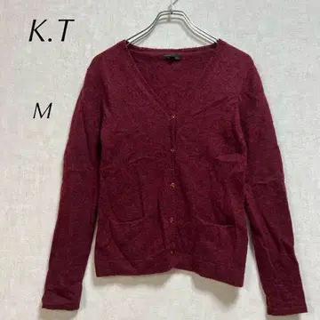 K.T 가디건 (M) 울 혼방 포켓 있음
