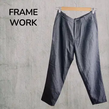 [ FRAME WORK ] 여성용 캐주얼 팬츠 다크 그레이 38 일본제