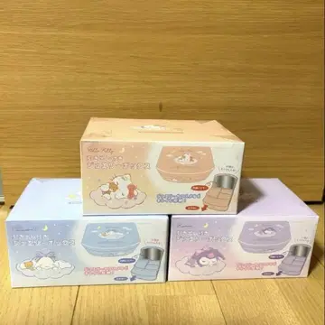 산리오 서랍 포함 쥬얼리 박스 키티 쿠로미 시나몬 3종 세트