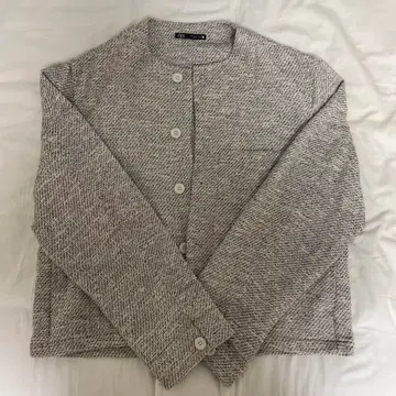 ZARA 버튼 트위드 자켓