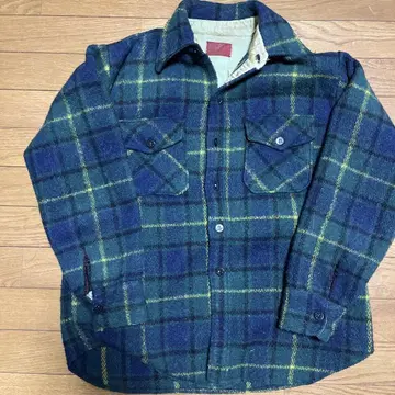 Sears 60s-70s 콥 셔츠 블랙워치 패턴
