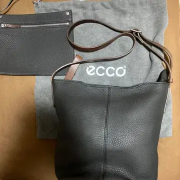 ecco 에코 블랙 가죽 숄더백