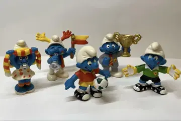 스머프 축구 세트 schleich 6개 세트