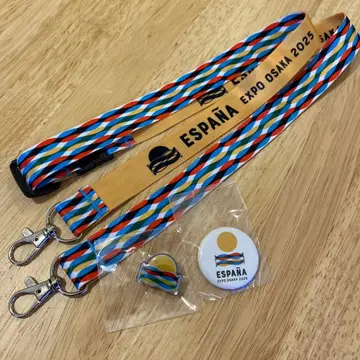 오사카 간사이 만박 스페인 핑 배지 & 캔 배지 & 스트랩