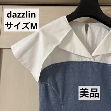 dazzlin 셔츠 케이프 레이어드 원피스