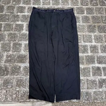 90s~00s Tommy Bahama 실크 슬랙스 블랙