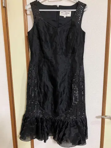 miss ashida 블랙 플레어 드레스 M