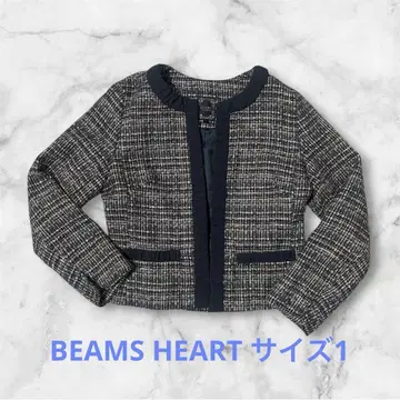 BEAMS HEART 노카라 자켓