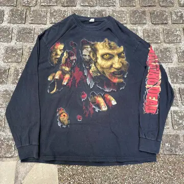 더 워킹 데드 롱티 빅 사이즈 소매 프린트 포함