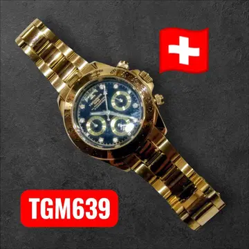 [ TECHNOS ] TGM639 골드 크로노그래프 손목시계