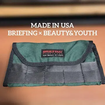 BRIEFING x BEAUTY&YOUTH 별주 멀티 지갑 그린