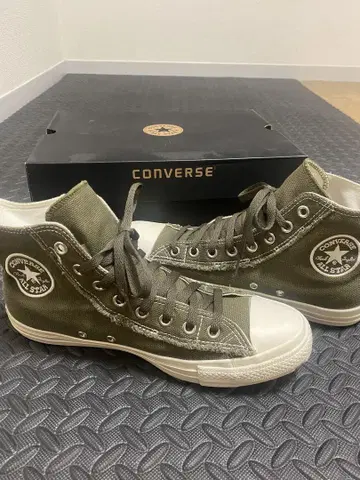 CONVERSE ALL STAR 하이컷 스니커즈 올리브