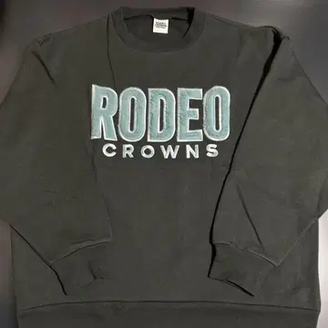 RODEO CROWNS 퍼 로고 자수 속기모 트레이닝복