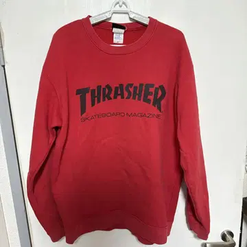 THRASHER 맨투맨 XL 레드