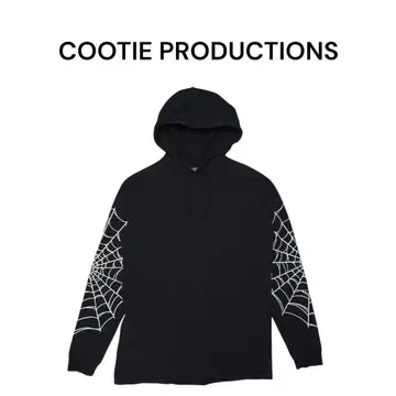 COOTIE 스파이더 웹 빅 프린트 후드티 쿠티 소매 프린트 스컬