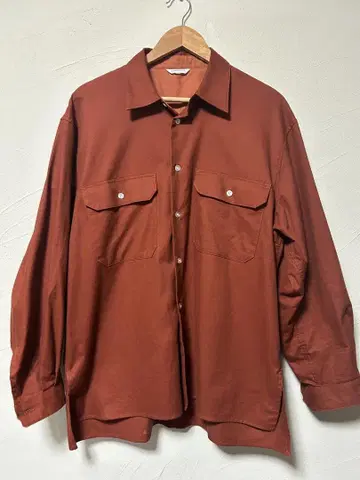 SANDINISTA 오렌지 긴팔 셔츠 셋업