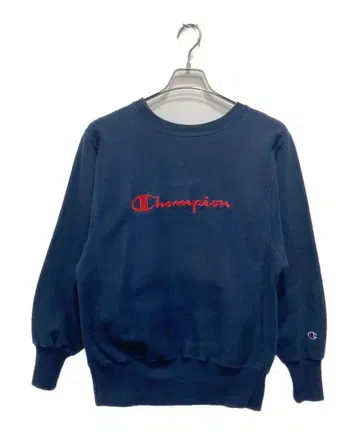 Champion 리버스 위브 네이비 맨투맨