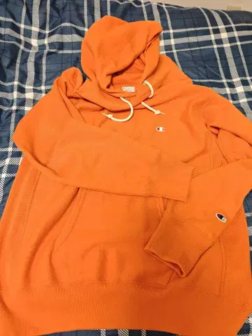 Champion Reverse Weave 후드티 X-LARGE 오렌지