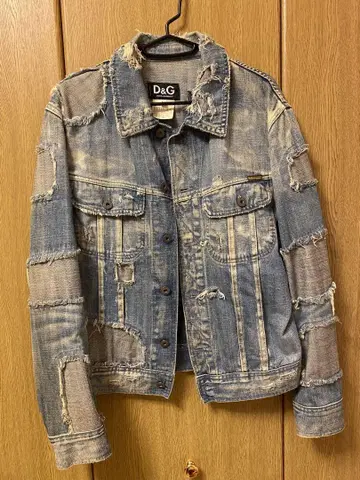 빈티지 D&G 데미지 데님 자켓 M