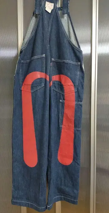evisu 에비수 데님 오버롤