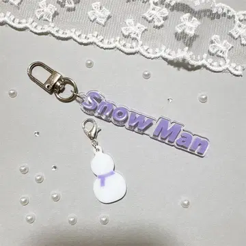 SnowMan 눈사람 포함 최애 컬러 키링